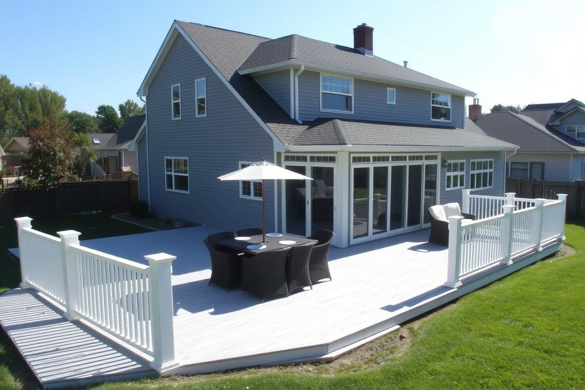 2x4 composite decking white