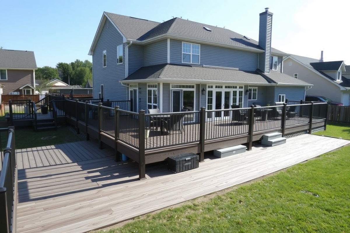 3' composite decking