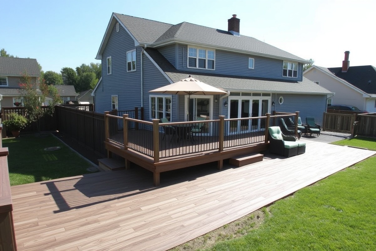 400 sq ft of composite decking material