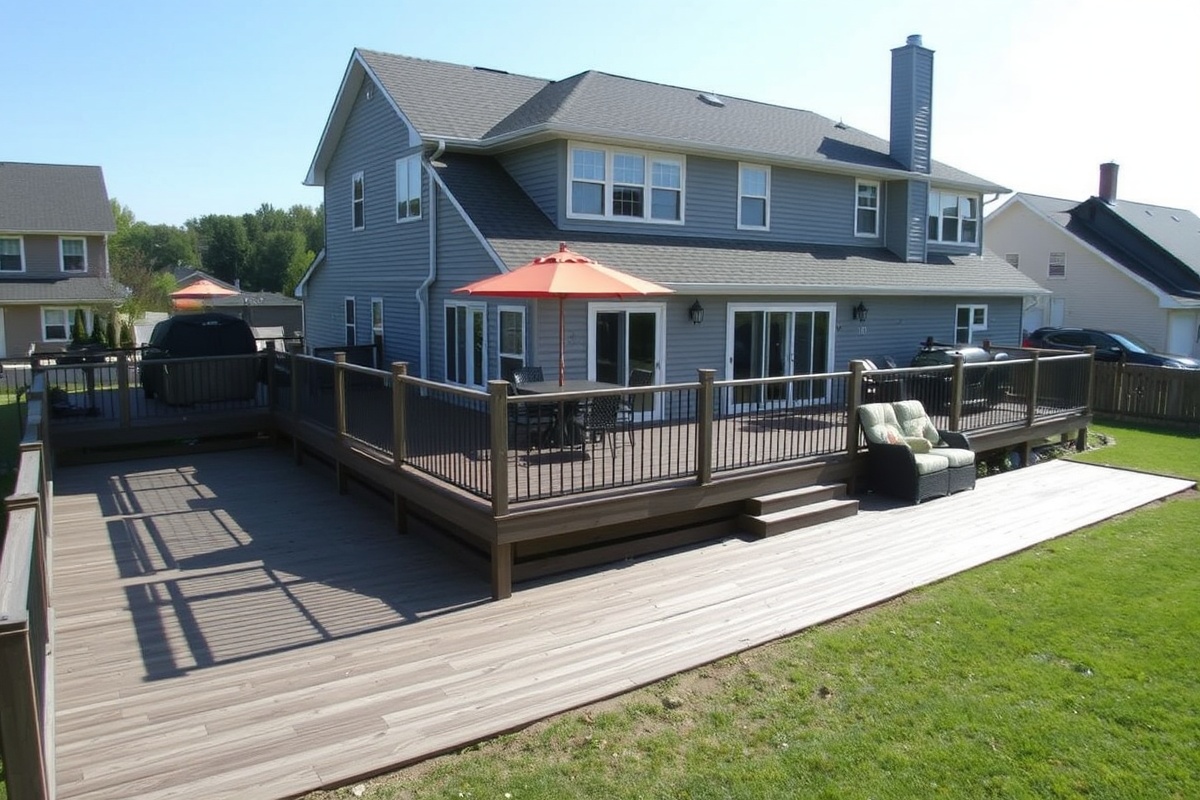 400 sq ft of composite decking