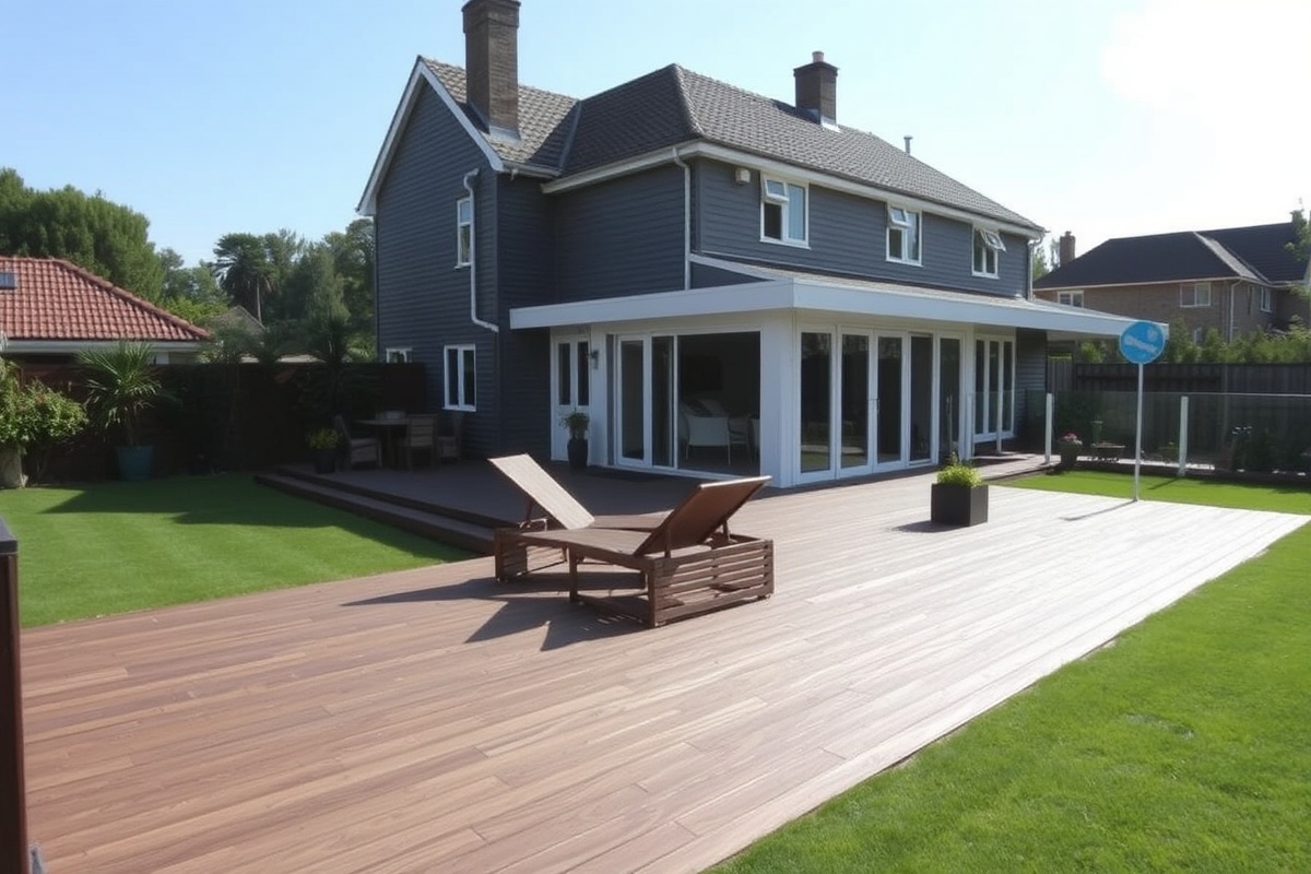 4m hollow domestic grade composite decking board