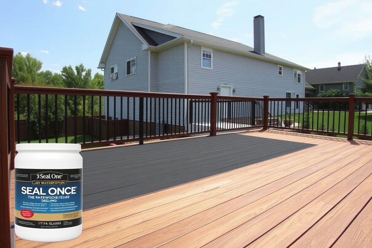 7914 gallon seal-once composite decking clear waterproofer