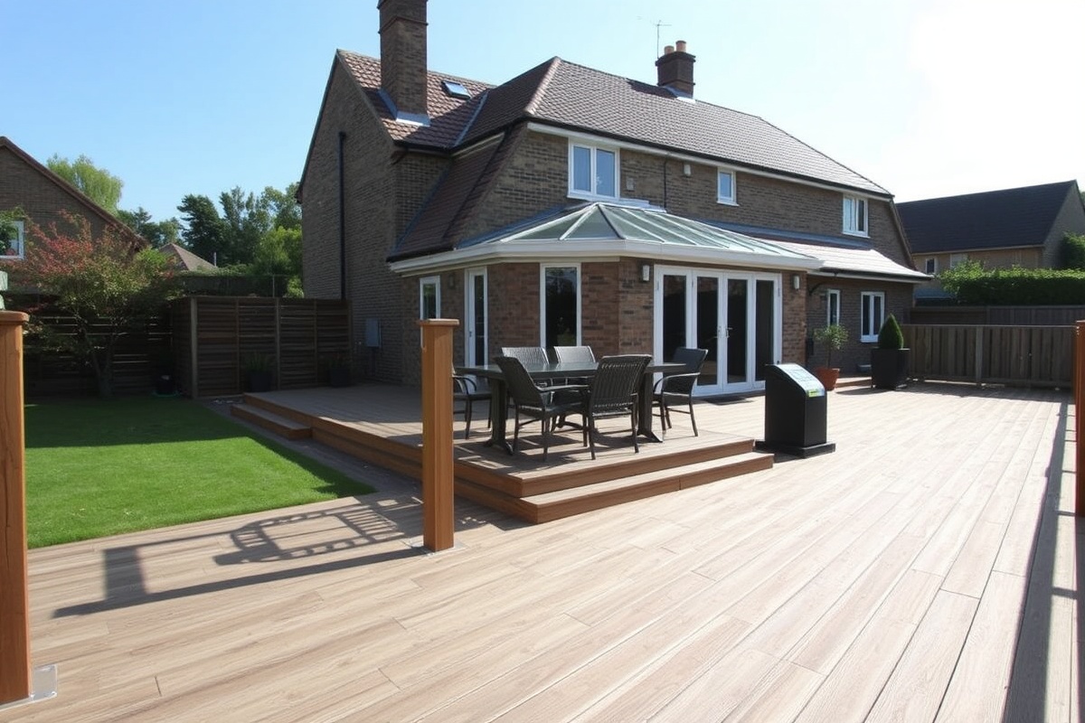 aged oak composite decking