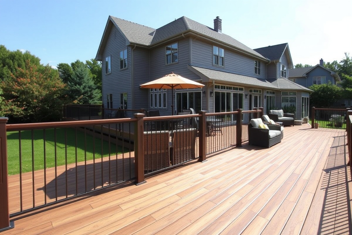 amber composite decking