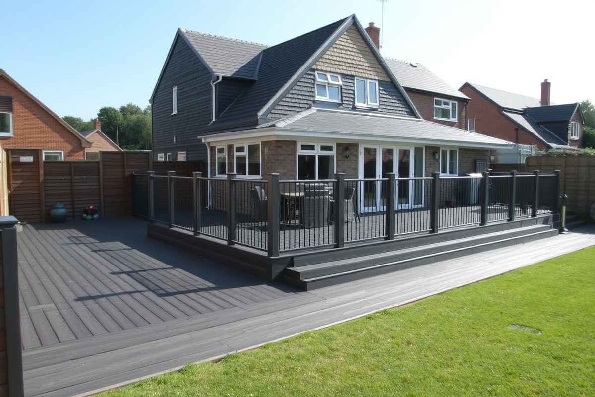 anthracite grey composite decking near me