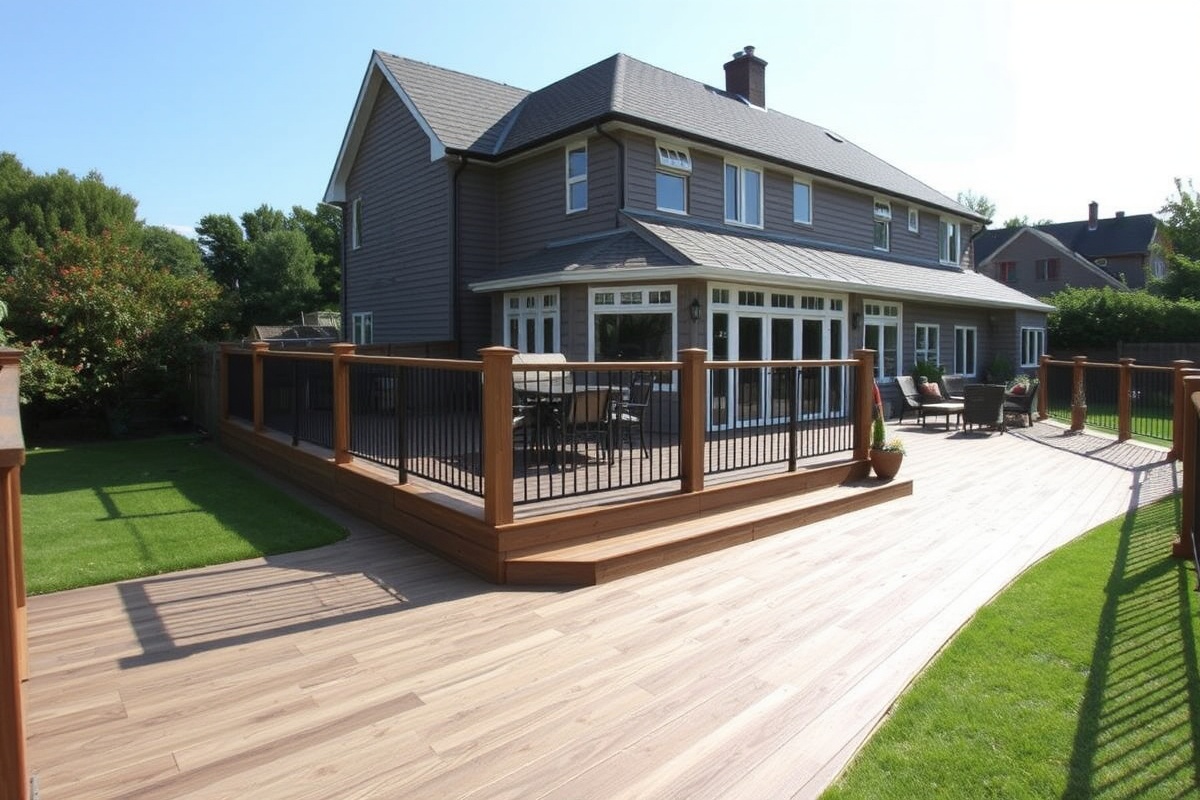 antique ash composite decking