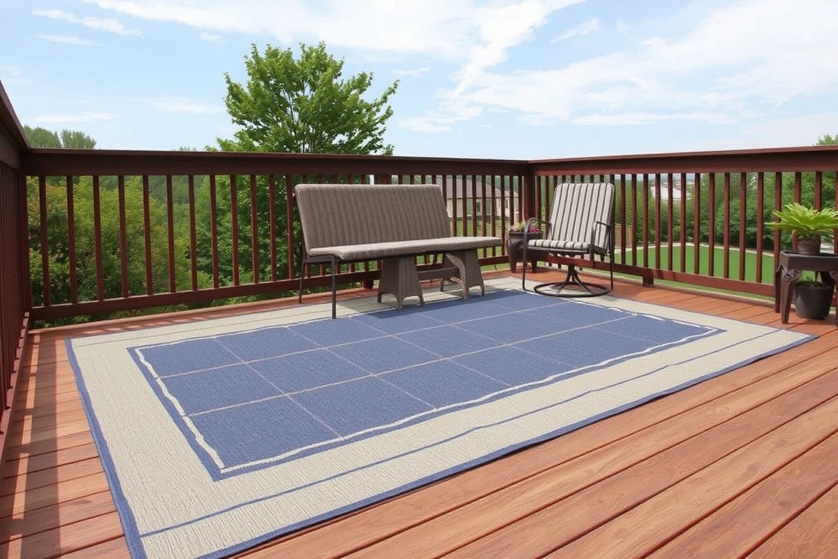 are polypropylene rugs safe for outdoor composite decking