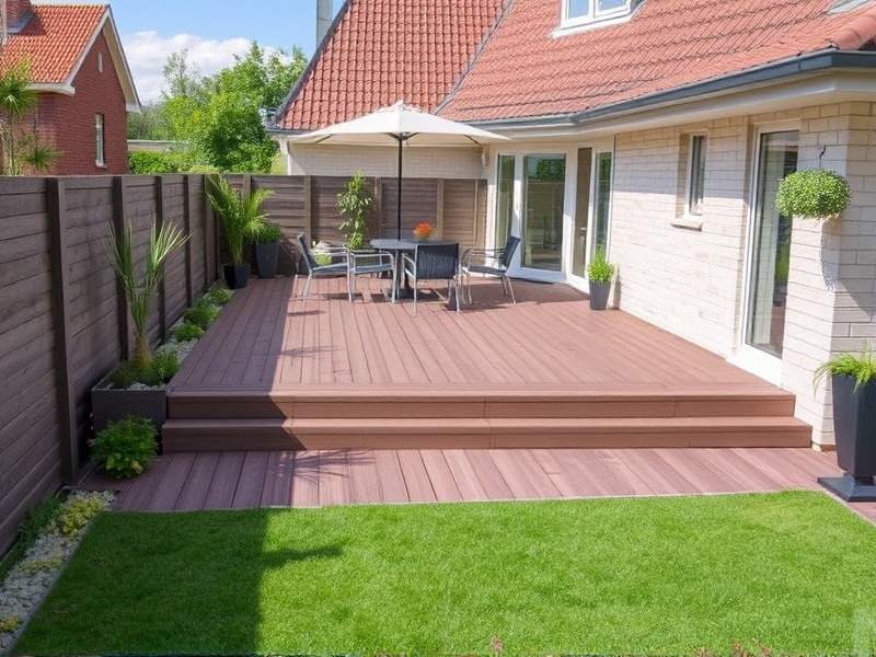 wpc terrassendielen massiv komplettbausatz